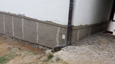 Vorbereitung für Sockelsanierung